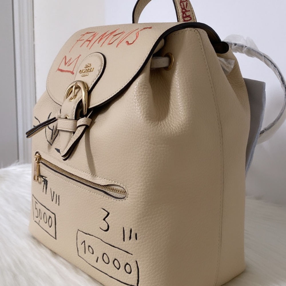 New💃Coach X Jean Michel Basquiat Kleo Backpack - Picture 7 of 15